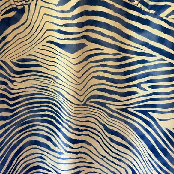 White and Blue Spaghetti Strap Maxi Dress - size medium - Picture 2 of 4